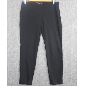 Theory Womens Pants size 4 Black Side Zip Slit Ankle Low Rise